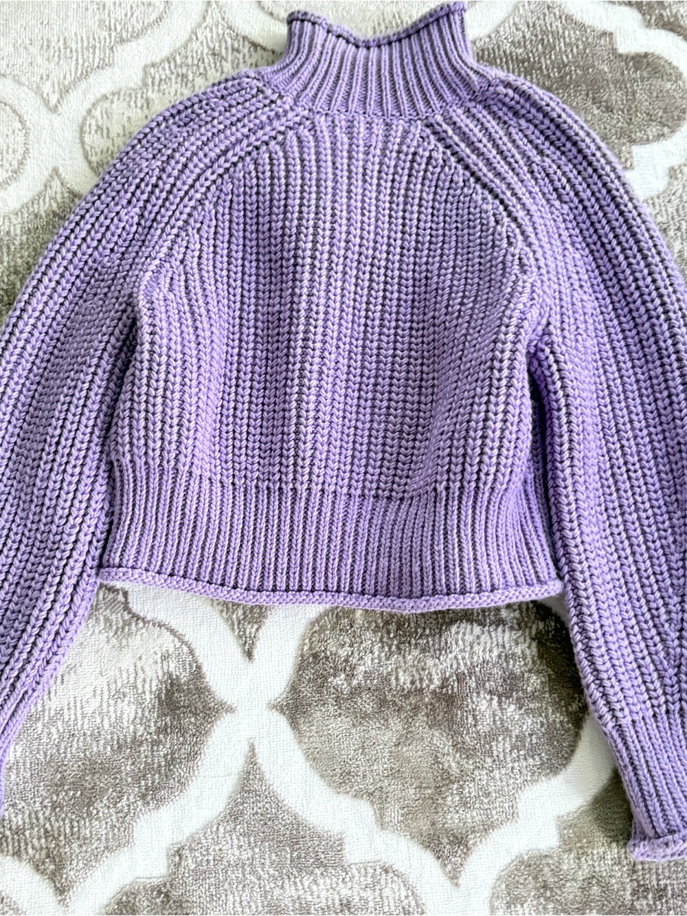 H&M Lilac Knit Sweater - Purple Size M - Picture 5 of 5